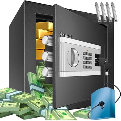 Cassaforte elettronica KESSER - Blocco doppio, allarme, display LCD Cassaforte elettronica KESSER - Blocco doppio, allarme, display LCD