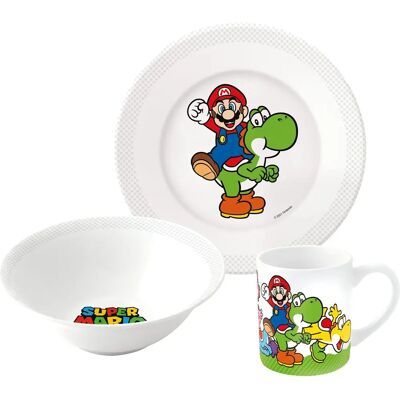 Set colazione bambini - Stoviglie con ciotola, tazza, piatto Set colazione bambini - Stoviglie con ciotola, tazza, piatto