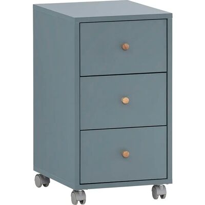 SCHILDMEYER Série 500 - Bleu, 3 tiroirs, Bois, 32,6x39,1x59,7cm - Rollcontainer - Publicité SCHILDMEYER Série 500 - Bleu, 3 tiroirs, Bois, 32,6x39,1x59,7cm - Rollcontainer - Publicité