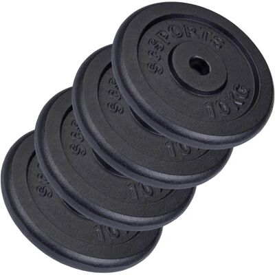 Disques en Fonte ScSPORTS - 40kg - Musculation et Cross-Training - Publicité Disques en Fonte ScSPORTS - 40kg - Musculation et Cross-Training - Publicité