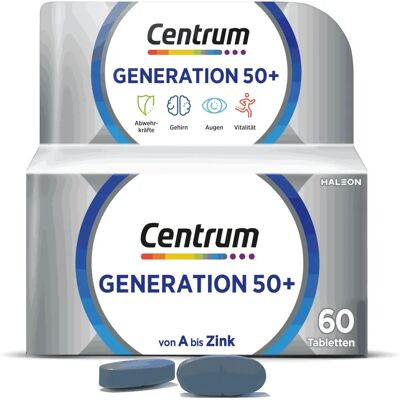 Centrum Generation 50+ Vitamine & Mineralien Ergänzung - 60 Tabletten Centrum Generation 50+ Vitamine & Mineralien Ergänzung - 60 Tabletten