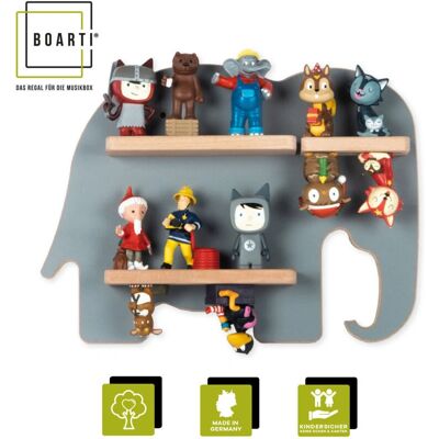 Étagère Murale Éléphant BOARTI - Pour 38 Figurines - Rangement Élégant - Publicité Étagère Murale Éléphant BOARTI - Pour 38 Figurines - Rangement Élégant - Publicité