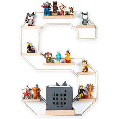 Étagère Murale Lettre BOARTI - Compatible avec Toniebox & 50 Tonies - Publicité Étagère Murale Lettre BOARTI - Compatible avec Toniebox & 50 Tonies - Publicité