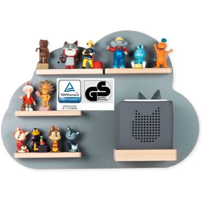 Étagère Nuage BOARTI pour Toniebox & 25 Figurines - Décoration Chambre Enfant - Publicité Étagère Nuage BOARTI pour Toniebox & 25 Figurines - Décoration Chambre Enfant - Publicité
