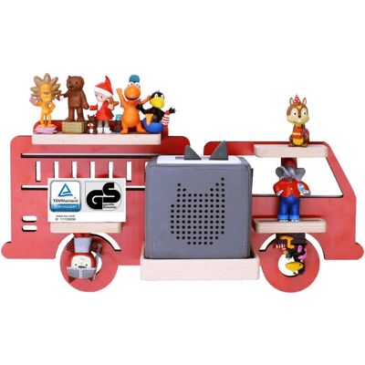 Étagère Murale Feu de Bois pour Toniebox & Figurines - Rouge - Publicité Étagère Murale Feu de Bois pour Toniebox & Figurines - Rouge - Publicité