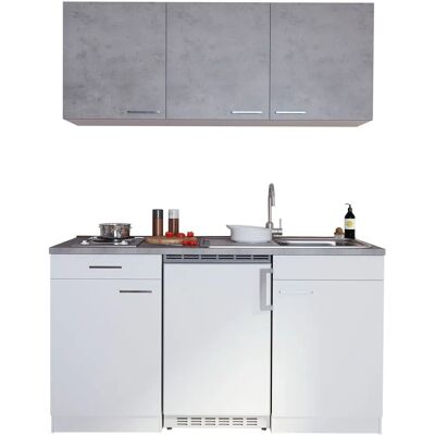 Respekta - Minicucina - Fehér betonfelület - 150 cm - Konyha Respekta - Minicucina - Fehér betonfelület - 150 cm - Konyha