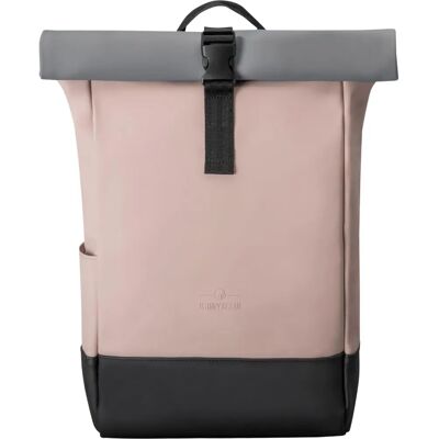 Johnny Urban Harvey Rolltop Rucksack - Rosa-Grau - Moderne hverdagspartner Johnny Urban Harvey Rolltop Rucksack - Rosa-Grau - Moderne hverdagspartner