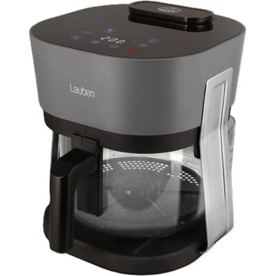Lauben Airfryer - Glas&Steam - 4,5L - 1300W - Schwarz/Grau Lauben Airfryer - Glas&Steam - 4,5L - 1300W - Schwarz/Grau