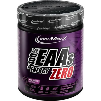 IronMaxx 100% EAAs + Energy Zero - 550g - Wild Berries IronMaxx 100% EAAs + Energy Zero - 550g - Wild Berries