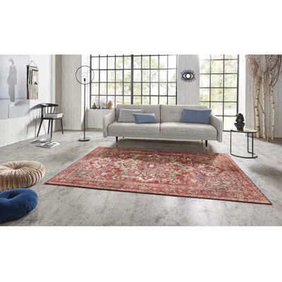 NORTHRUGS Leta Alfombra Oriental Roja - 120x160cm - Fabricada a máquina NORTHRUGS Leta Alfombra Oriental Roja - 120x160cm - Fabricada a máquina