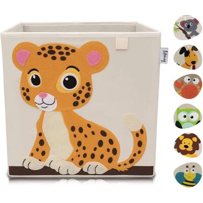 Beige tijger opbergdoos - Speelgoed- & Kledingorganizer Beige tijger opbergdoos - Speelgoed- & Kledingorganizer