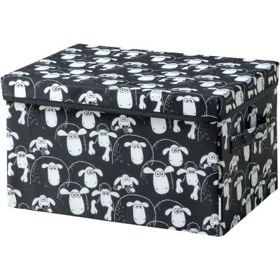 Boîte de rangement Shaun le mouton - Noir - 25x37x21cm - Publicité Boîte de rangement Shaun le mouton - Noir - 25x37x21cm - Publicité