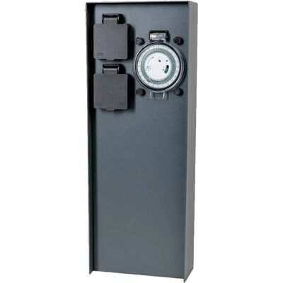 Grafner Edelstahl Garten-Steckdose - 2-fach IP44 Grafner Edelstahl Garten-Steckdose - 2-fach IP44