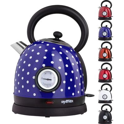 Grafner - Retro-Wasserkocher - Temperatursanzeige - 2200 W - Wasserkocher Grafner - Retro-Wasserkocher - Temperatursanzeige - 2200 W - Wasserkocher