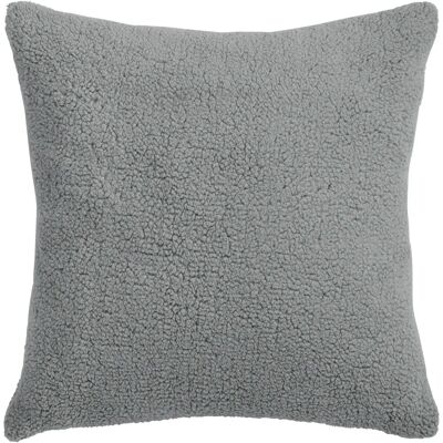 DONE Soul Kissenhülle - Weiches Teddy-Plüsch, 45x45 cm, Polyester, Silber DONE Soul Kissenhülle - Weiches Teddy-Plüsch, 45x45 cm, Polyester, Silber