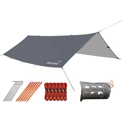 Skandika Camping Sonnensegel - UV Schutz UPF 50+ - Wasserdicht - 300x300cm Skandika Camping Sonnensegel - UV Schutz UPF 50+ - Wasserdicht - 300x300cm