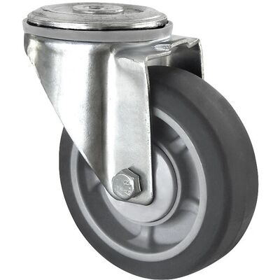 Eurokraft Basic Gummirolle 125x35mm - Rad Eurokraft Basic Gummirolle 125x35mm - Rad