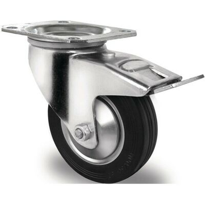 PROMAT Rueda giratoria Ø 160 mm Capacidad 135 kg con freno PROMAT Rueda giratoria Ø 160 mm Capacidad 135 kg con freno