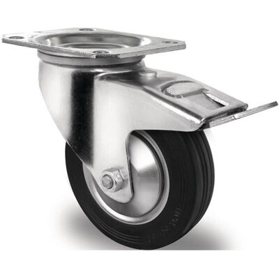 PROMAT - 100x30 - Ø100mm - 75kg - Rueda giratoria PROMAT - 100x30 - Ø100mm - 75kg - Rueda giratoria