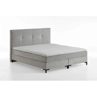 ATLANTIC HOME COLLECTION Romy - Taschenfederkern Boxspringbett, hellgrau ATLANTIC HOME COLLECTION Romy - Taschenfederkern Boxspringbett, hellgrau