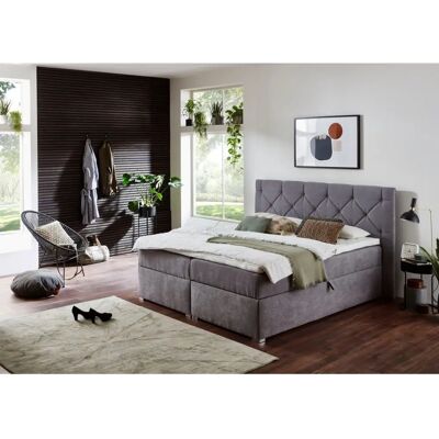 Atlantic Home Collection Meike Boxbett - Grau, 220x207cm, 2 Matratzen Atlantic Home Collection Meike Boxbett - Grau, 220x207cm, 2 Matratzen
