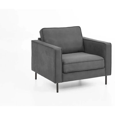 ATLANTIC HOME COLLECTION Weston - Microfaser Nubuk Sessel - Grau ATLANTIC HOME COLLECTION Weston - Microfaser Nubuk Sessel - Grau