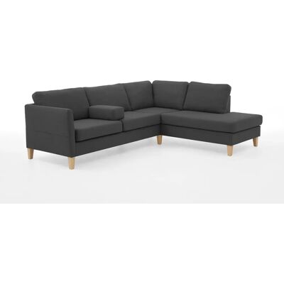 Atlantic Home Collection Mailo L-Form Sofa - L-Form mit Ottomane, grau Atlantic Home Collection Mailo L-Form Sofa - L-Form mit Ottomane, grau