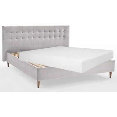 Atlantic Home Collection Veronika - Polsterbett mit Stauraum - 7-Zonen-Matratze - Grau Atlantic Home Collection Veronika - Polsterbett mit Stauraum - 7-Zonen-Matratze - Grau