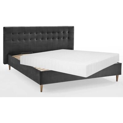 Atlantic Home Collection Veronika - Dunkelgraues Polsterbett - Bett Atlantic Home Collection Veronika - Dunkelgraues Polsterbett - Bett