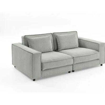 ATLANTIC HOME COLLECTION Valan Sofa - Wellenunterfederung, Grau, 198cm ATLANTIC HOME COLLECTION Valan Sofa - Wellenunterfederung, Grau, 198cm