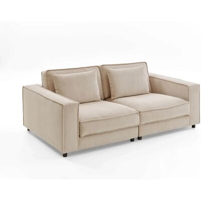 Atlantic Valan Sofa - Beige, Cord, XXL Sitz - Sofa Atlantic Valan Sofa - Beige, Cord, XXL Sitz - Sofa
