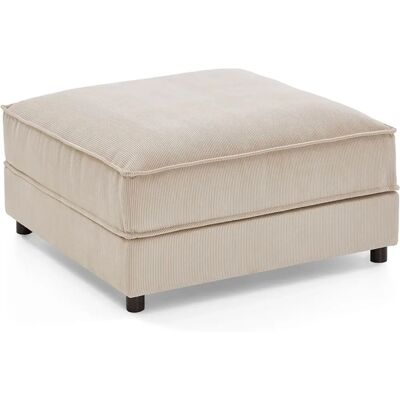 ATLANTIC HOME COLLECTION Valan Beigefarbener Hocker ATLANTIC HOME COLLECTION Valan Beigefarbener Hocker