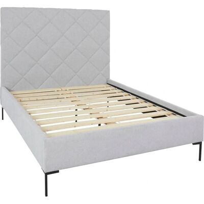 Guido Maria Kretschmer Home & Living Charlott - Modernes Polsterbett, grau, 154x124x215 cm Guido Maria Kretschmer Home & Living Charlott - Modernes Polsterbett, grau, 154x124x215 cm