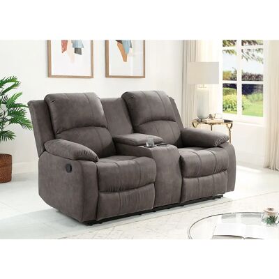 ATLANTIC HOME COLLECTION Cicero 2-Sitzer Sofa - Relax, Mikrofaser, Dunkelgrau ATLANTIC HOME COLLECTION Cicero 2-Sitzer Sofa - Relax, Mikrofaser, Dunkelgrau
