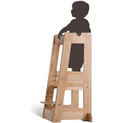 tiSsi Lernturm Natur - Höhenverstellbar Kinder Küchenhelfer tiSsi Lernturm Natur - Höhenverstellbar Kinder Küchenhelfer