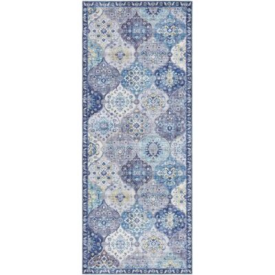 ELLE DECORATION Kashmir Ghom Denim Teppich - Orientalisch, Vintage, Kurzflor ELLE DECORATION Kashmir Ghom Denim Teppich - Orientalisch, Vintage, Kurzflor
