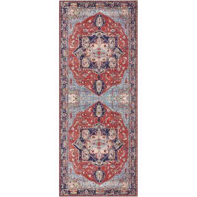 ELLE DECORATION Hamadan Vintage Teppich - 80x200cm - Rot - Orientalisch ELLE DECORATION Hamadan Vintage Teppich - 80x200cm - Rot - Orientalisch