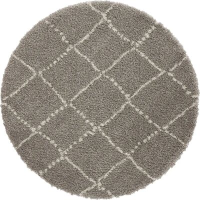 Hanse Home Hash Alfombra Redonda - Patrón de Diamantes - Estilo Escandinavo Hanse Home Hash Alfombra Redonda - Patrón de Diamantes - Estilo Escandinavo