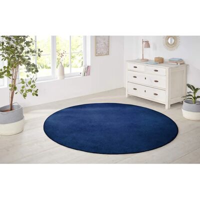 Hanse Home Shashi Rundteppich - 200cm, Blau, 8,5mm, Uni Hanse Home Shashi Rundteppich - 200cm, Blau, 8,5mm, Uni