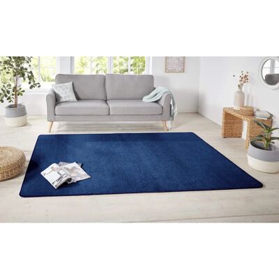 Hanse Home Shashi Dark Blue Rug - Unicolor, 80x150cm, Soft & Durable - Rug Hanse Home Shashi Dark Blue Rug - Unicolor, 80x150cm, Soft & Durable - Rug
