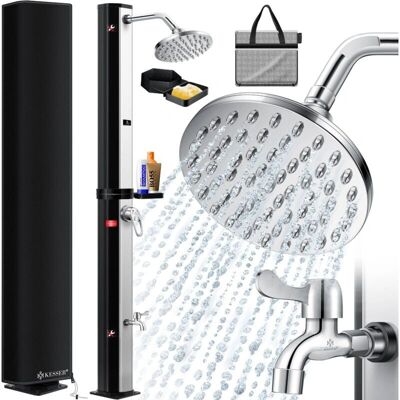 KESSER Solar Gartendusche 40L - Wasser bis 60°C, inklusive Montage KESSER Solar Gartendusche 40L - Wasser bis 60°C, inklusive Montage