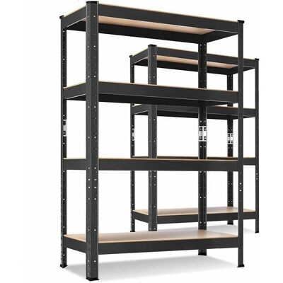 MASKO Ensemble d'Étagères Résistantes de 2 - Racks de Rangement Ajustables - Publicité MASKO Ensemble d'Étagères Résistantes de 2 - Racks de Rangement Ajustables - Publicité