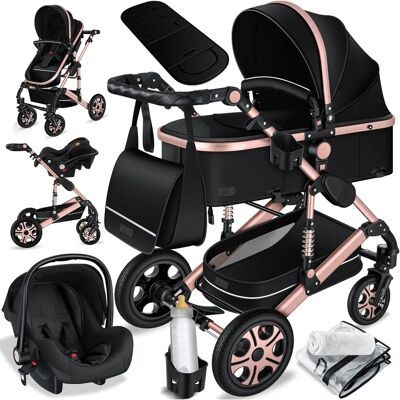 KESSER Loops 3-in-1 Kinderwagen - All-Terrain, Ergonomisch, Einfaches Klicksystem KESSER Loops 3-in-1 Kinderwagen - All-Terrain, Ergonomisch, Einfaches Klicksystem