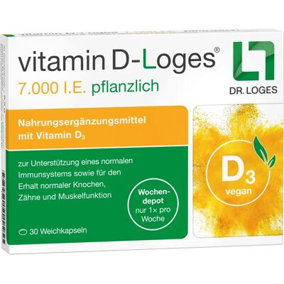 Loges 7000 IU Vitamin D - Wochendepot pflanzlich Loges 7000 IU Vitamin D - Wochendepot pflanzlich
