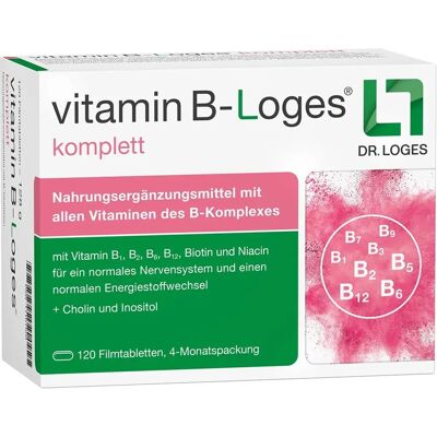 Dr. Loges + Co. GmbH Vitamin B-Loges komplett Filmtabletten 120 St Dr. Loges + Co. GmbH Vitamin B-Loges komplett Filmtabletten 120 St