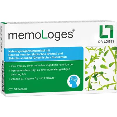 Dr. Loges + Co. GmbH Memologes Kapseln - Gedächtnis & Konzentration Dr. Loges + Co. GmbH Memologes Kapseln - Gedächtnis & Konzentration