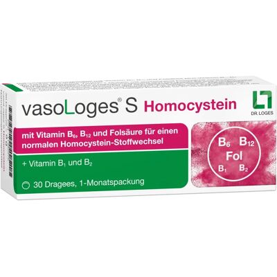 Dr. Loges + Co. GmbH Vasologes S Homocystein Dragees - Nahrungsergänzungsmittel Dr. Loges + Co. GmbH Vasologes S Homocystein Dragees - Nahrungsergänzungsmittel
