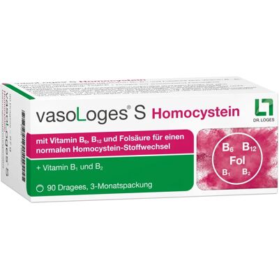 Dr. Loges + Co. GmbH Vasologes S Homocystein Dragees 90 St - Nahrungsergänzungsmittel Dr. Loges + Co. GmbH Vasologes S Homocystein Dragees 90 St - Nahrungsergänzungsmittel