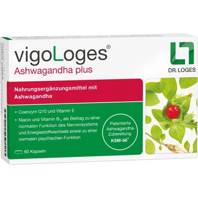Dr. Loges + Co. GmbH Vigologes Ashwagandha plus Kapseln - Kräuterergänzung Dr. Loges + Co. GmbH Vigologes Ashwagandha plus Kapseln - Kräuterergänzung