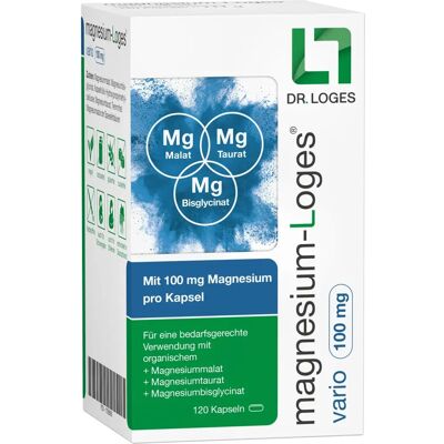 Dr. Loges + Co. GmbH Magnesium-Loges Vario 100 mg Kapseln - Nahrungsergänzung Dr. Loges + Co. GmbH Magnesium-Loges Vario 100 mg Kapseln - Nahrungsergänzung